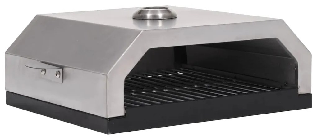 Forno de piza c/ pedra cerâmica p/ churrasqueira carvão ou gás