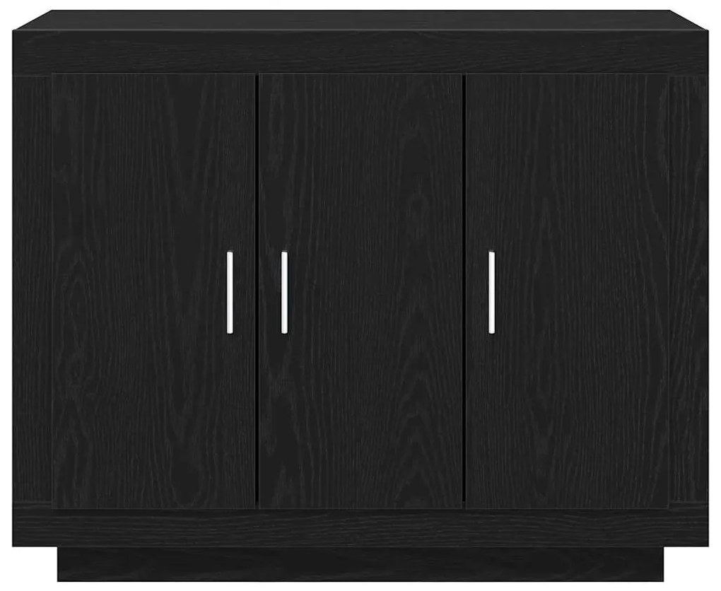 Sideboard vidaXL Preto Carvalho 92x35x75 cm Madeira de engenharia