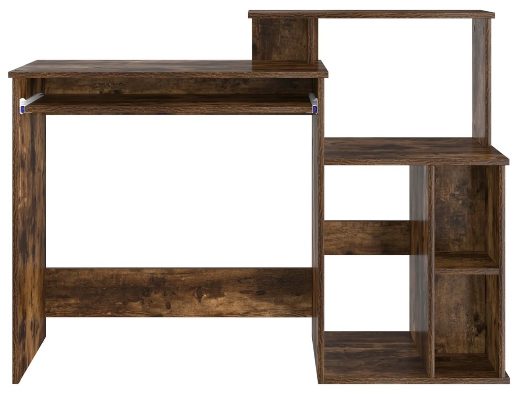 Mesa com Armazenamento Carvalho Fumado 120.5x44x88.5 cm Madeira Deriva