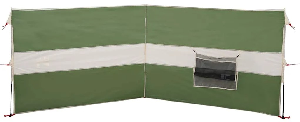 Corta-vento de campismo 344x120 cm impermeável verde