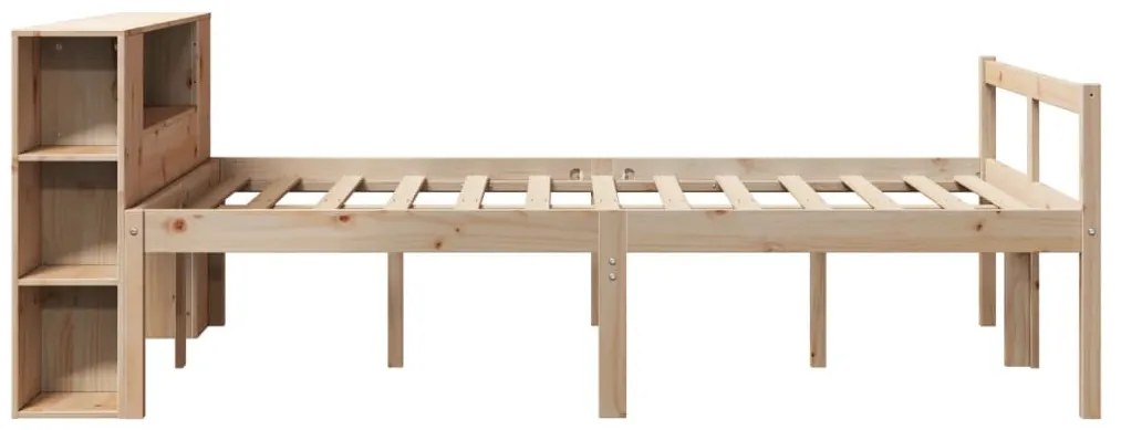 Cama com estante sem colchão 120x190 cm pinho maciço