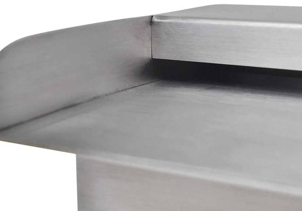 Fonte para piscina retangular 60 cm aço inoxidável