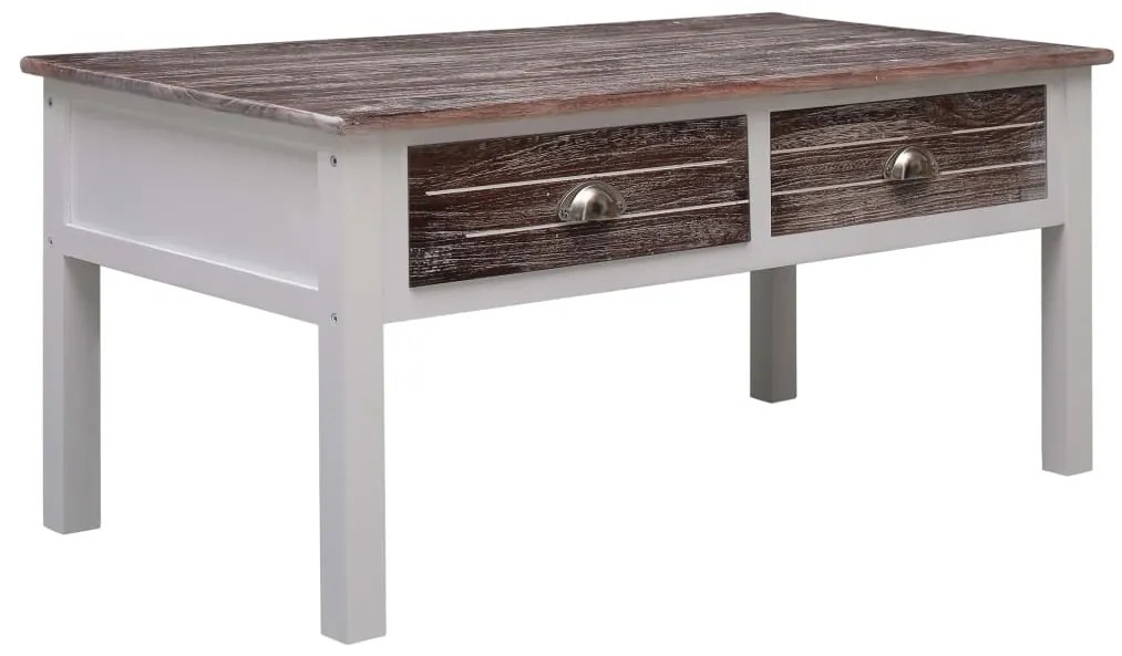 Mesa de centro 100x50x45 cm madeira castanho