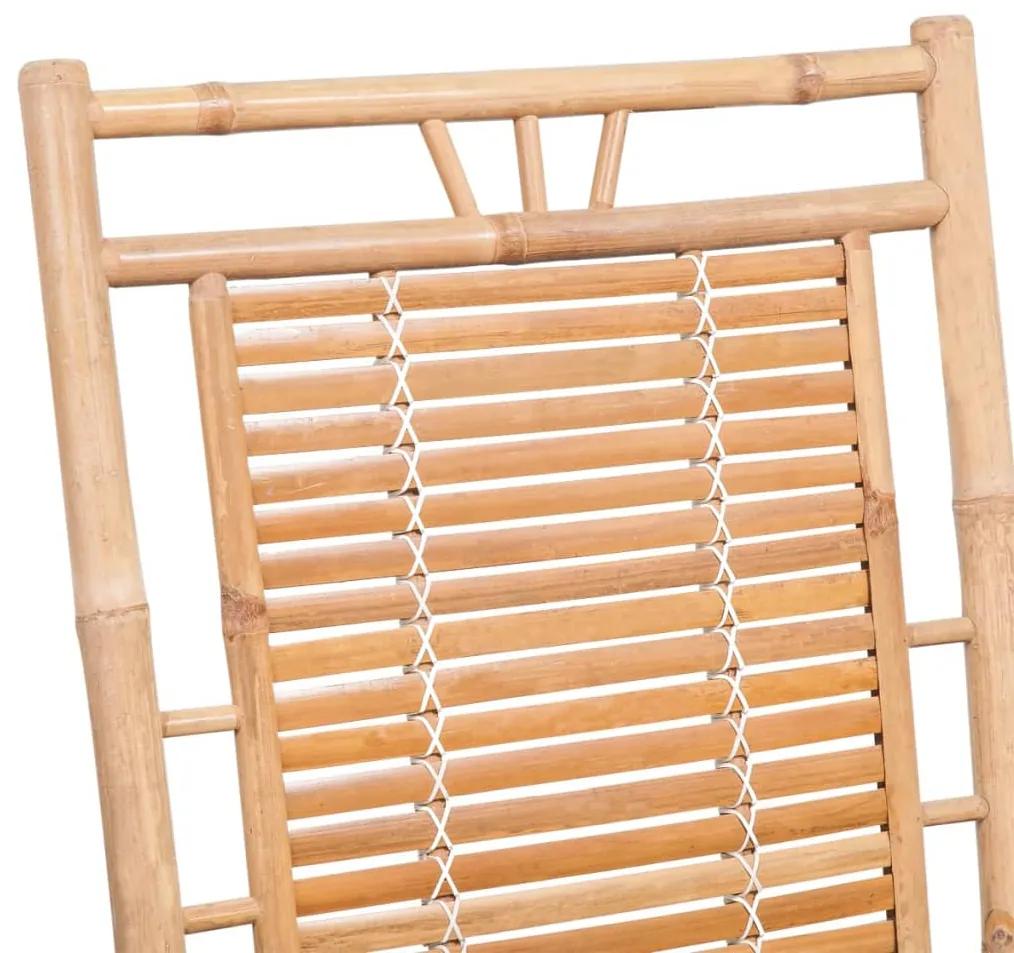 Cadeira de balanço de bambu