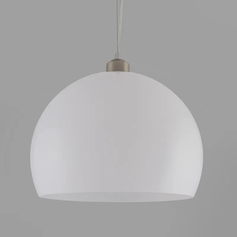Candeeiro de suspensão redondo moderno branco opaco - Globe Moderno,Retro