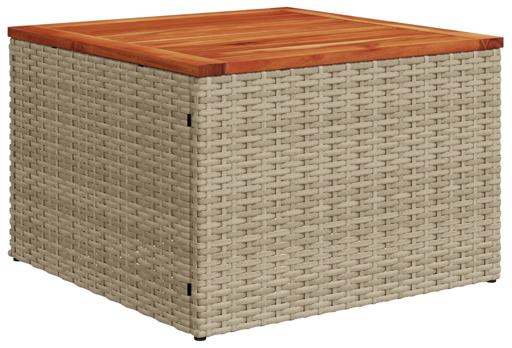 Conjunto de Sofás de Jardim com 6 peças e Almofadas Bege de Vime Sinté