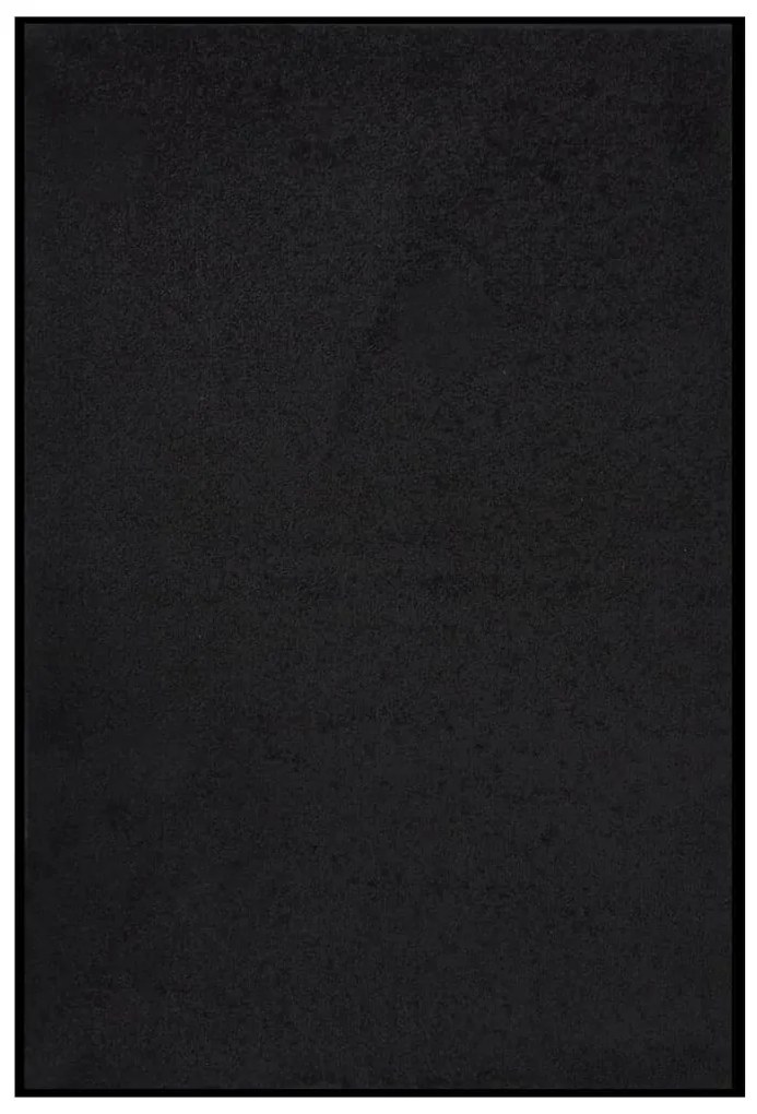 Tapete de porta 80x120 cm preto