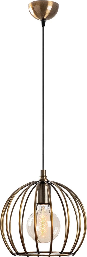 Candeeiro Teltrio – Preto e Dourado – 25 x 25 x 36-116 cm