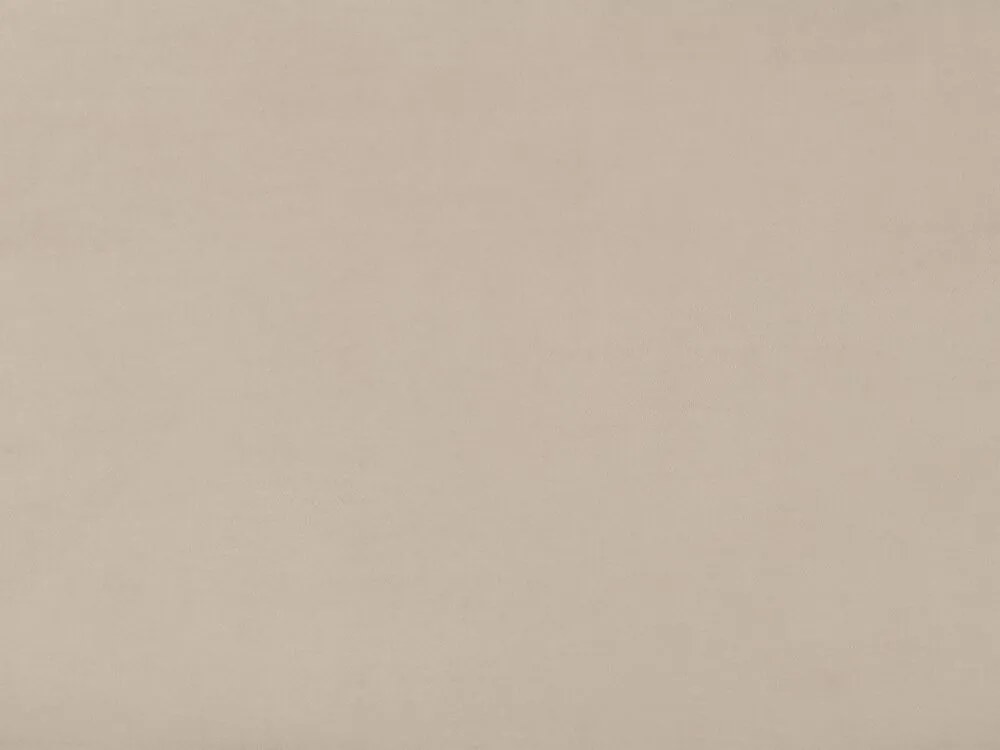 Cama de casal com arrumação em veludo taupe 180 x 200 cm LAVAUR Beliani