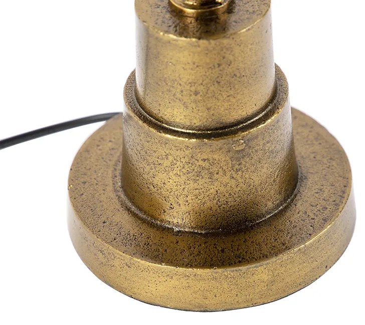 Candeeiro de mesa Art Deco bronze sem abajur - Pisos Art Deco