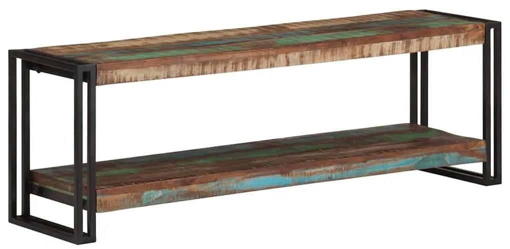 Móvel de TV 120x30x40 cm madeira recuperada maciça