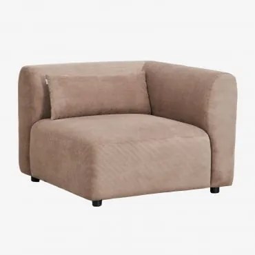 Módulo De Canto Para Sofá Modular Fogler Bombazina Castanho Camel - Sklum