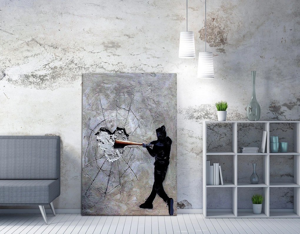 Pintura Decorativa em Tela WY45 – Multicolor – 50 x 70 cm