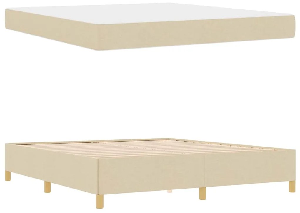 Cama Box Outros Preto e Marrom e Branco 180 x 200 cm tecido