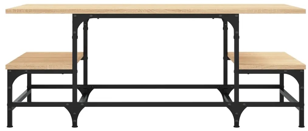 Mesa de centro 100x50,5x40 cm derivados madeira carvalho sonoma