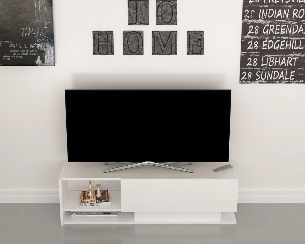 Móvel TV Damla – Branco – 120x35x31,8 cm