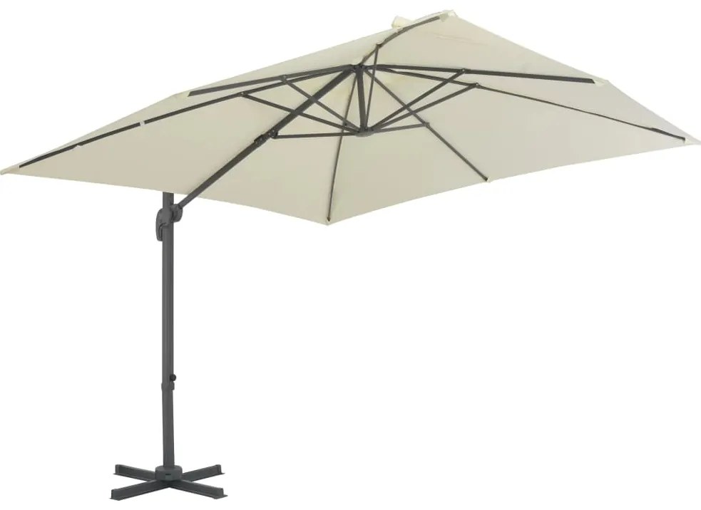 Guarda-sol de jardim com base portátil areia
