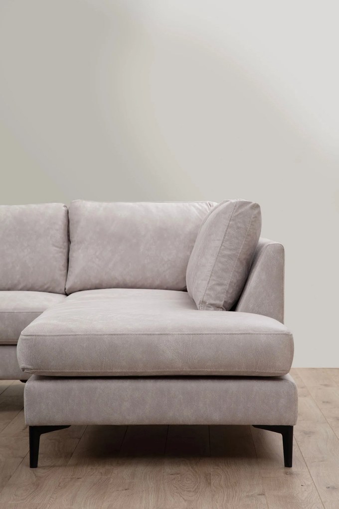 Sofá de Canto Porto Corner – Bege – 155 cm x 314 cm x 200 cm