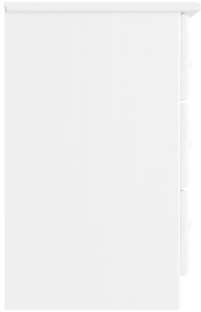 Mesa de cabeceira ALTA 41x35x55,5 cm pinho maciço branco