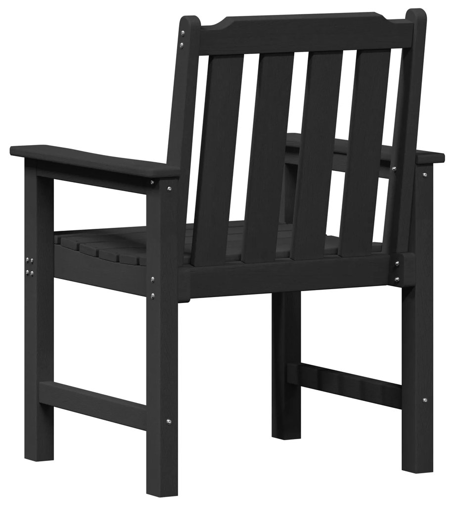 Cadeiras de Jantar 2 pcs Preto HDPE