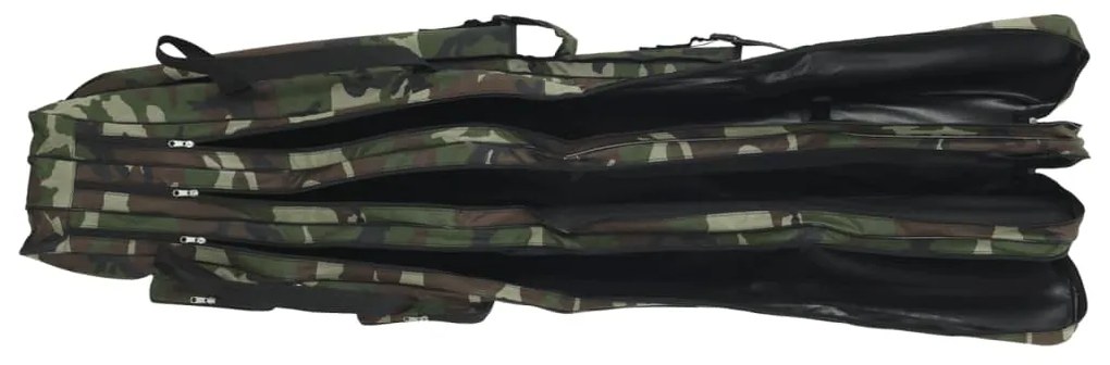 Saco para cana de pesca 160 cm tecido oxford camuflagem verde