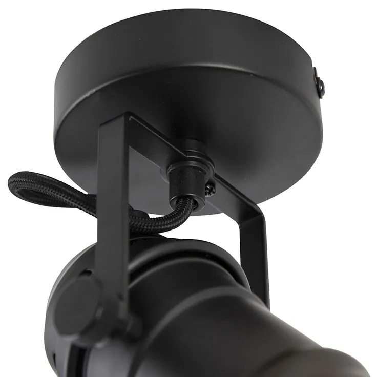 Projetores industriais preto rotativo e inclinável sem abajur - Movie