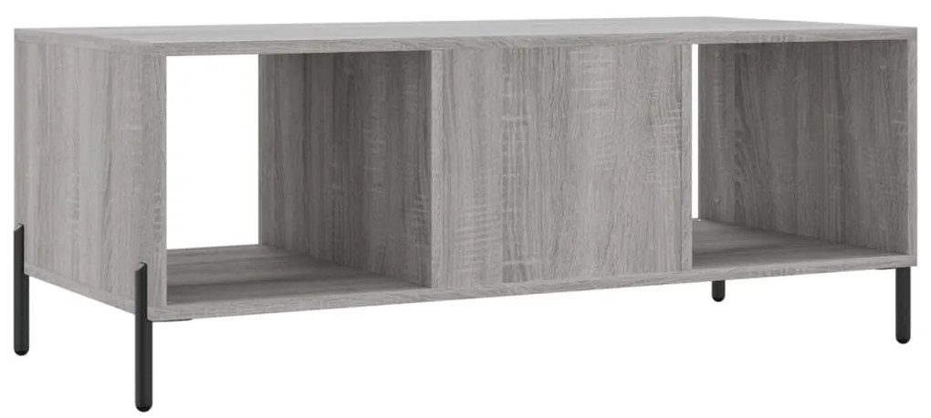 Mesa de centro 102x50x40cm derivados de madeira cinzento sonoma