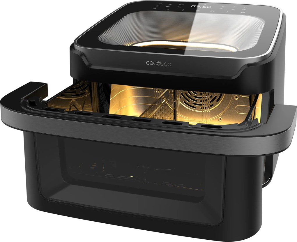Fritadeira de ar 10L Cecofry Advance 10000 Full Vision com 2 janelas de visualização, 2200 W de potência