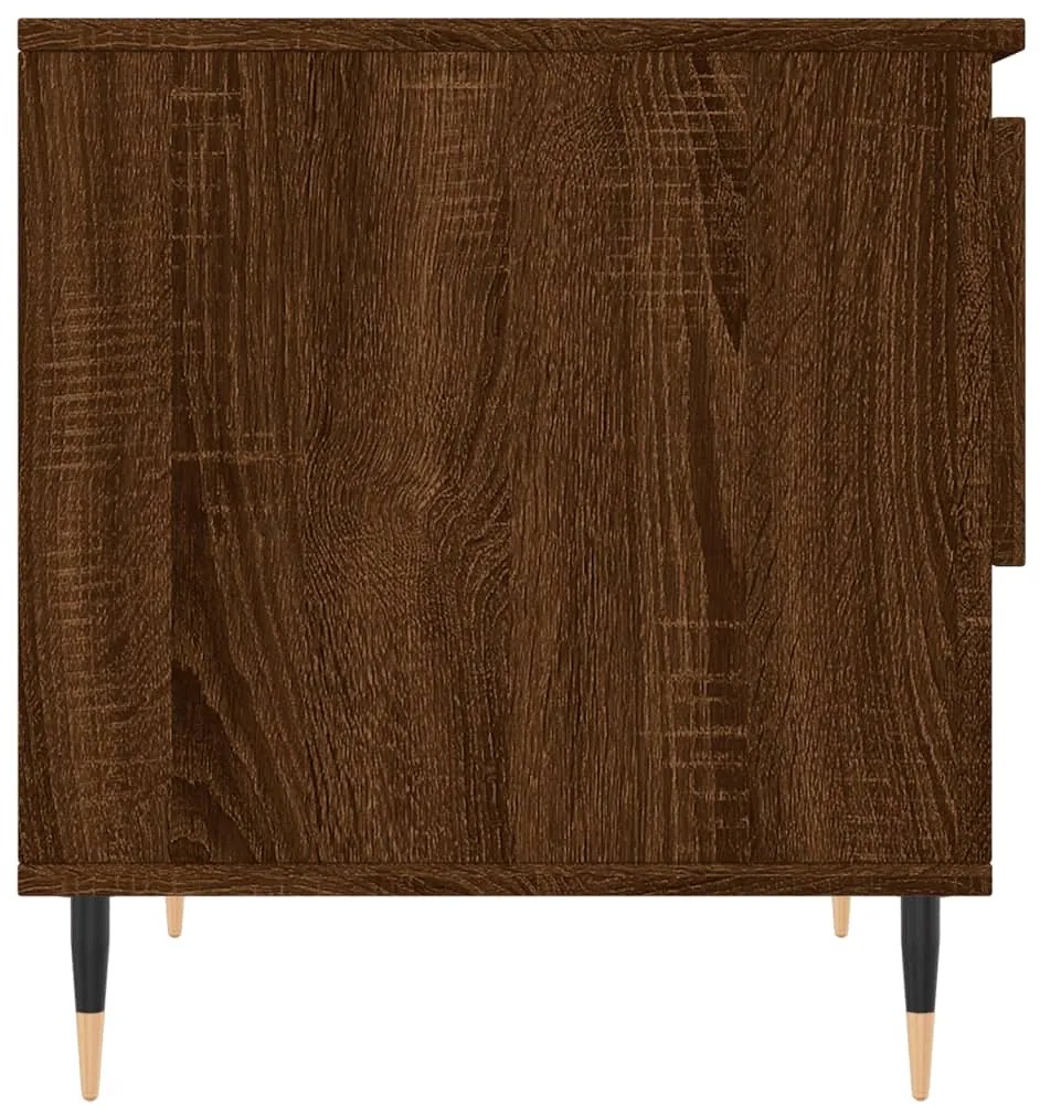 Mesas centro 2 pcs 50x46x50 cm deriv. madeira carvalho castanho
