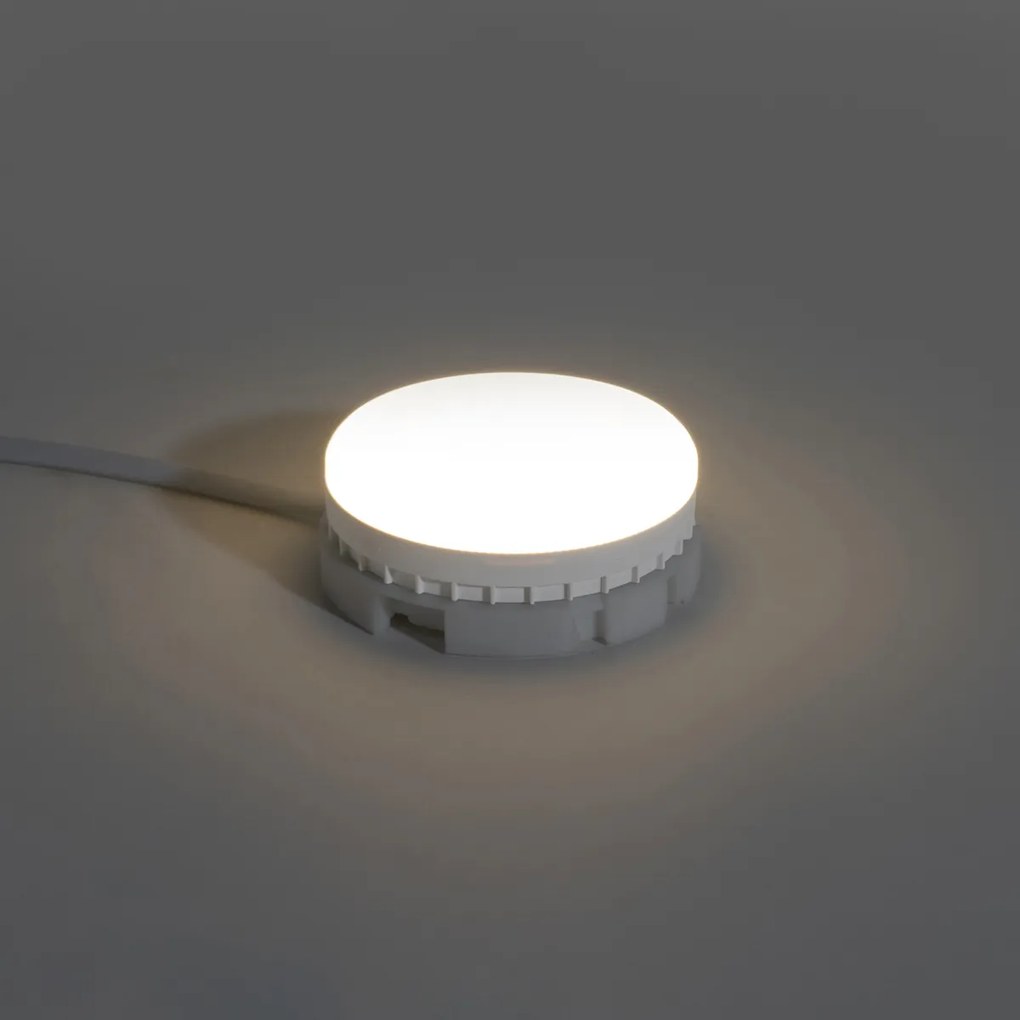 Conjunto de 5 lâmpadas LED GX53 reguláveis em 3 níveis 9W 900 lm 3000K