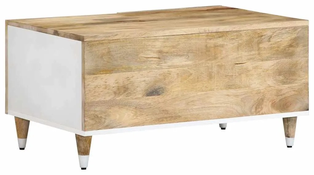 Mesa de centro 80x50x40 cm madeira de mangueira maciça