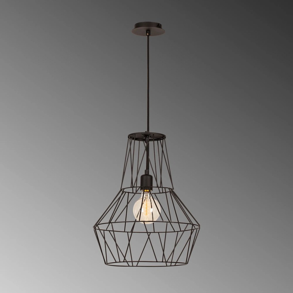 **** Chandelier Fellini – Preto – 37 cm de Diâmetro
**