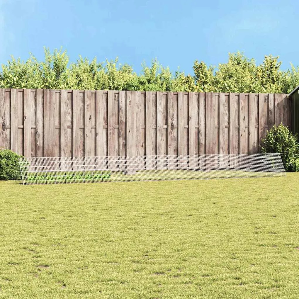 vidaXL Gaiola para Coelhos Prateado 650 x 55 x 55 cm Aço Galvanizado