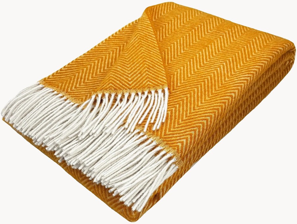 Manta em lã com padrão em ziguezague Tyrol