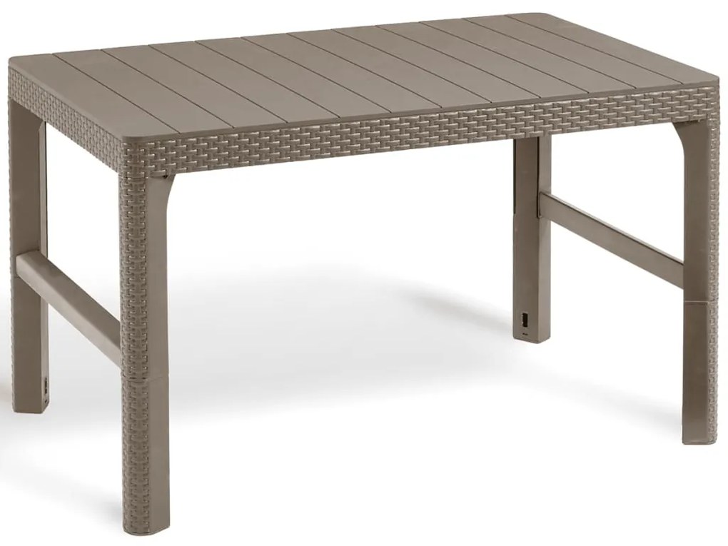 420015 Keter Mesa de jardim Lyon cor cappuccino