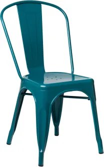 Pacote De 2 Cadeiras De Jantar Empilháveis Lix Azul Turquesado - Sklum