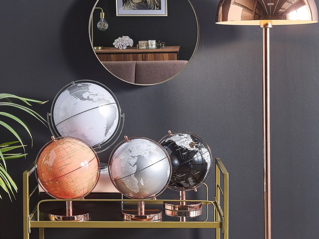 Globo decorativo prateado 33 cm DRAKE Beliani