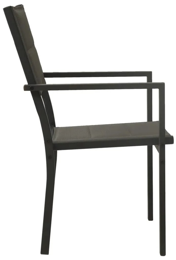 3 pcs conjunto de jantar para exterior aço