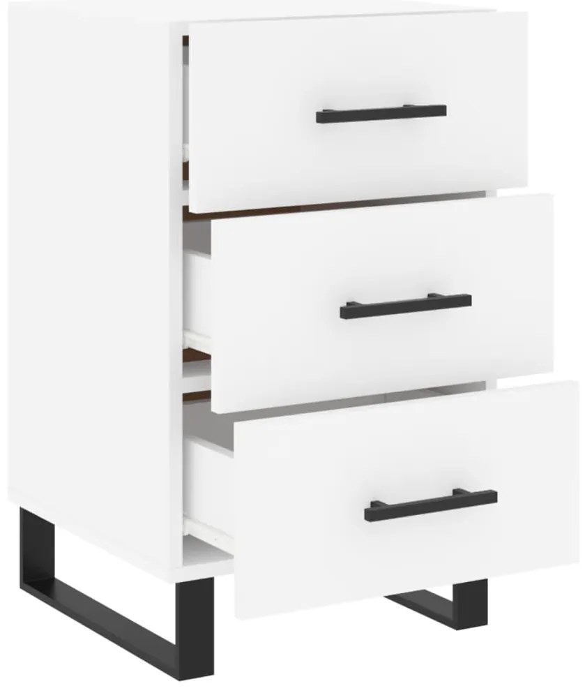 Mesa de cabeceira 40x40x66 cm derivados de madeira branco