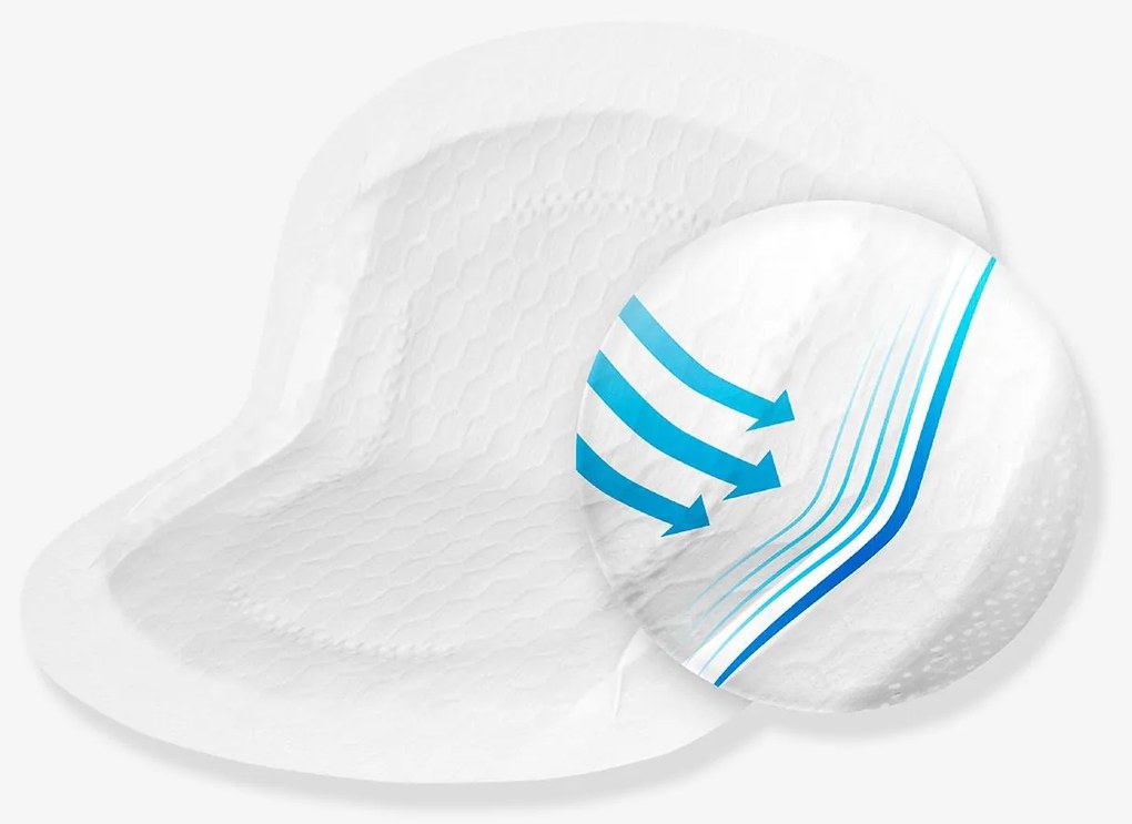 Caixa de 60 discos de amamentação ultra-respiráveis Medela branco
