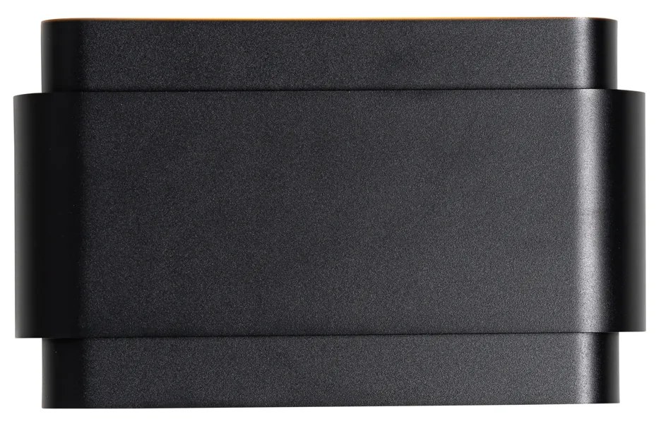 Candeeiro de parede industrial preto 2 luzes - Coen