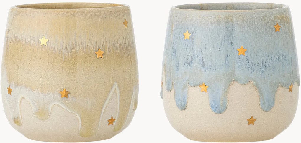 Chávenas com esmalte reativo Starla, conjunto de 2
