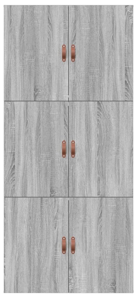 Cama com Arrumação vidaXL Cinza Sonoma 100x200 cm
