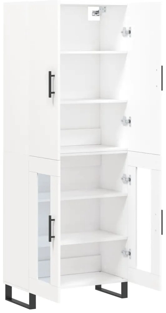 Armário alto 69,5x34x180 cm derivados de madeira branco