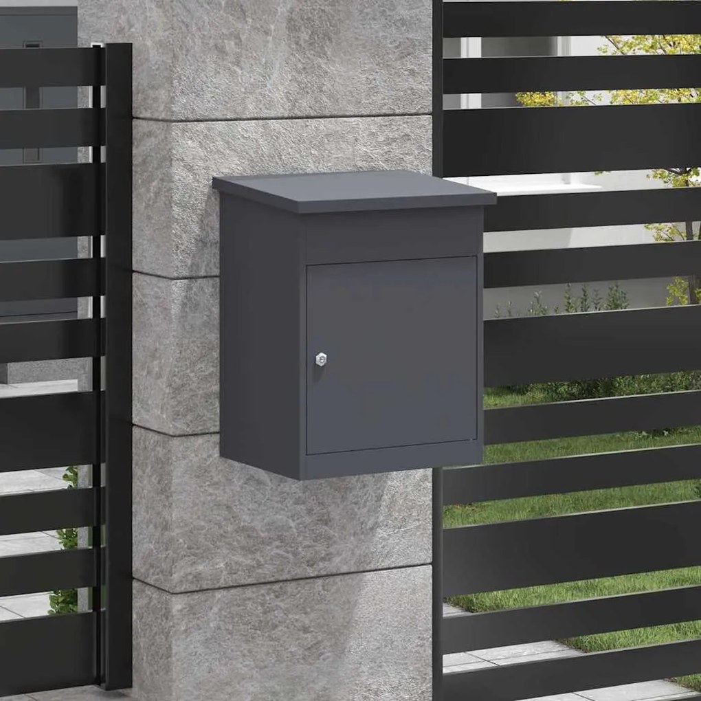 Caixa para entrega de pacotes Antracite 44 x 35 x 59 cm Aço