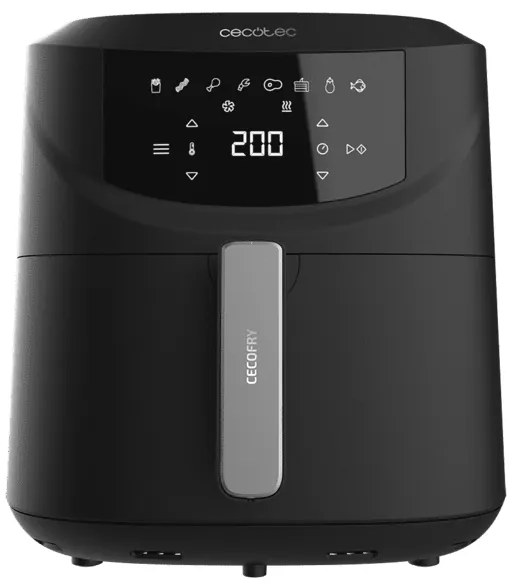 Fritadeira sem óleo Cecotec capacidade de 7,6 L Cecofry Absolute 7600 airfryer dietética digital e compacta sem óleo, com tecnologia PerfectCook