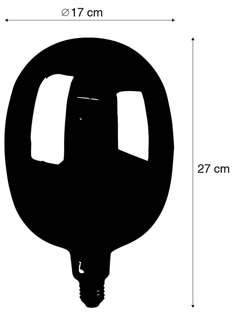 Lâmpada LED E27 regulável G170 arco-íris 4W 40lm 2000K