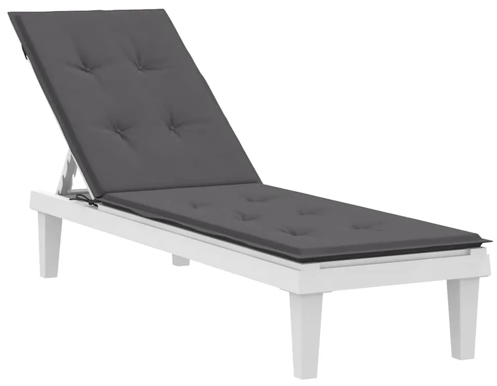 Almofadão para cadeira de terraço (75+105)x50x4 cm antracite
