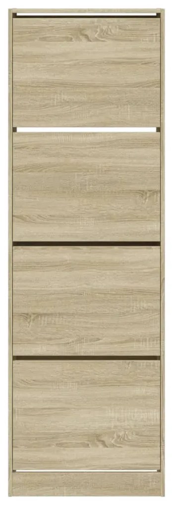 Sapateira 4 gavetas articuladas 60x34x187,5 cm carvalho sonoma