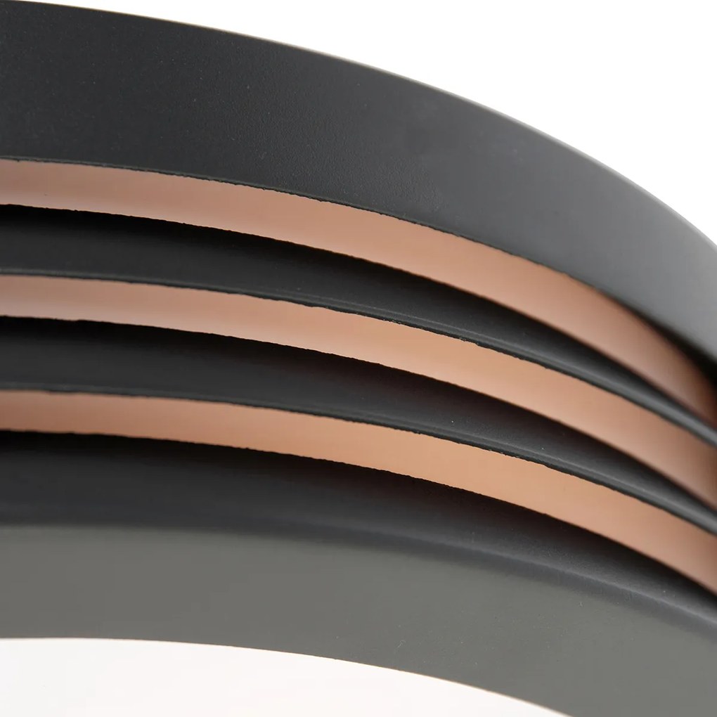 Candeeiro de parede moderno antracite IP44 - Hurricane 1